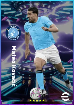 Mateo Kovačić eFootball 2026 player card, 82 OVR CMF
