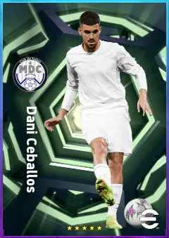 Dani Ceballos eFootball 2026 player card, 80 OVR CMF