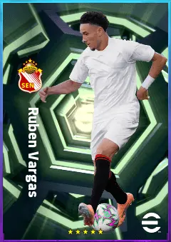 Ruben Vargas eFootball 2026 player card, 78 OVR LMF