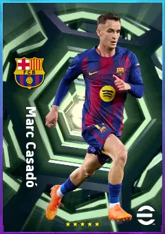Marc Casadó eFootball 2026 player card, 82 OVR DMF