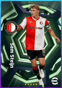 Sem Steijn eFootball 2026 player card, 79 OVR AMF