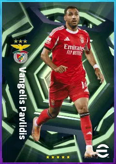 Vangelis Pavlidis eFootball 2026 player card, 81 OVR CF