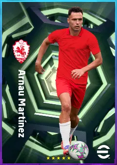 Arnau Martínez eFootball 2026 player card, 82 OVR RB
