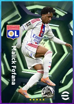 Malick Fofana eFootball 2026 player card, 81 OVR LMF