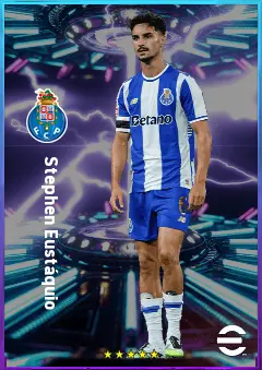 Stephen Eustáquio eFootball 2026 player card, 78 OVR DMF