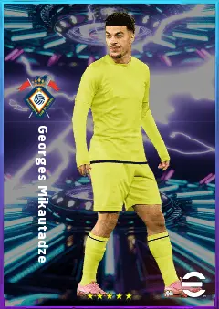 Georges Mikautadze eFootball 2026 player card, 81 OVR CF