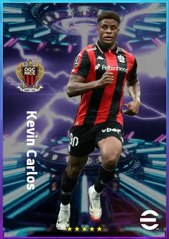 Kevin Carlos eFootball 2026 player card, 78 OVR CF