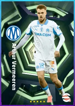 Arthur Vermeeren eFootball 2026 player card, 81 OVR CMF