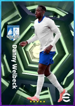 Danny Welbeck eFootball 2026 player card, 80 OVR CF