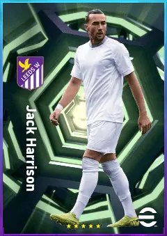 Jack Harrison eFootball 2026 player card, 81 OVR RMF
