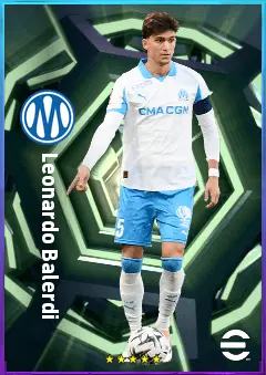 Leonardo Balerdi eFootball 2026 player card, 81 OVR CB