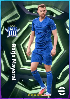 Borja Mayoral eFootball 2026 player card, 80 OVR CF