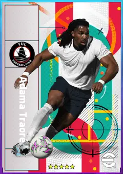 Adama Traoré eFootball 2026 player card, 81 OVR RMF