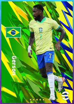Gerson eFootball 2026 player card, 81 OVR CMF