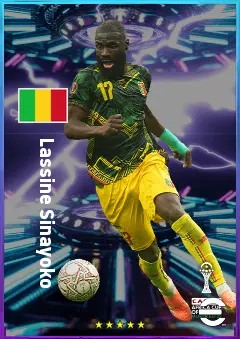 Lassine Sinayoko eFootball 2026 player card, 79 OVR RWF