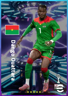 Dango Ouattara eFootball 2026 player card, 81 OVR LWF