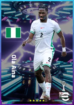 Ola Aina eFootball 2026 player card, 81 OVR RB