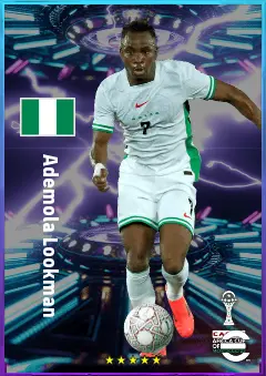 Ademola Lookman eFootball 2026 player card, 82 OVR SS