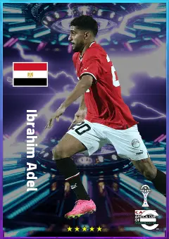 Ibrahim Adel eFootball 2026 player card, 79 OVR LWF