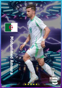 Mohammed Amoura eFootball 2026 player card, 81 OVR CF