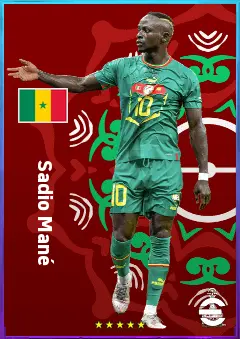 Sadio Mané eFootball 2026 player card, 81 OVR LWF