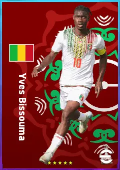 Yves Bissouma eFootball 2026 player card, 80 OVR DMF