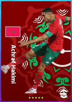 Achraf Hakimi eFootball 2026 player card, 84 OVR RB