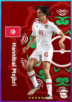Hannibal Mejbri eFootball 2026 player card, 80 OVR AMF