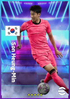 Son Heung-Min eFootball 2026 player card, 82 OVR LWF