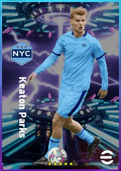 Keaton Parks eFootball 2026 player card, 78 OVR DMF