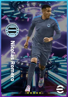 Nicolás Romero eFootball 2026 player card, 80 OVR CB