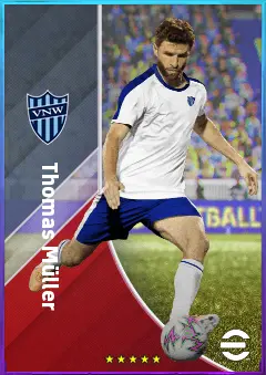 Thomas Müller eFootball 2026 player card, 82 OVR SS