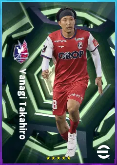 Yanagi Takahiro eFootball 2026 player card, 75 OVR RMF