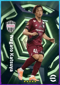 Nagato Katsuya eFootball 2026 player card, 77 OVR LB