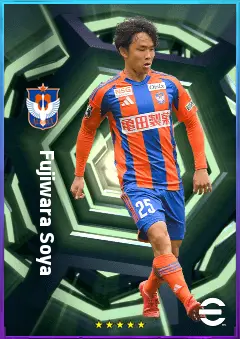 Fujiwara Soya eFootball 2026 player card, 76 OVR RB