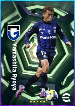 Yamashita Ryoya eFootball 2026 player card, 76 OVR RMF
