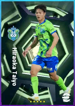 Hiraoka Taiyo eFootball 2026 player card, 76 OVR CMF