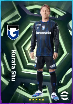 Kurata Shu eFootball 2026 player card, 74 OVR LMF