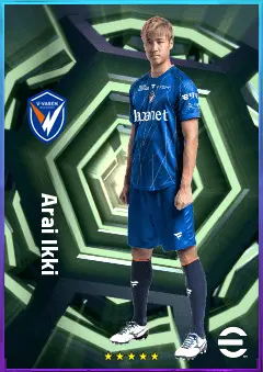 Arai Ikki eFootball 2026 player card, 74 OVR CB