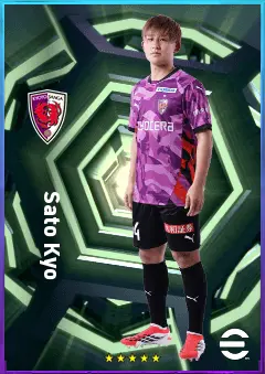 Sato Kyo eFootball 2026 player card, 76 OVR LB