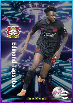 Edmond Tapsoba eFootball 2026 player card, 82 OVR CB
