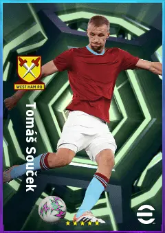Tomáš Souček eFootball 2026 player card, 81 OVR DMF