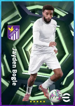 Jayden Bogle eFootball 2026 player card, 79 OVR RB