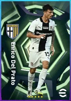 Enrico Del Prato eFootball 2026 player card, 79 OVR RB