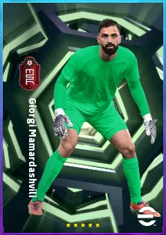 Giorgi Mamardashvili eFootball 2026 player card, 83 OVR GK