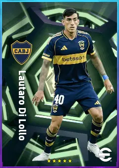 Lautaro Di Lollo eFootball 2026 player card, 82 OVR CB