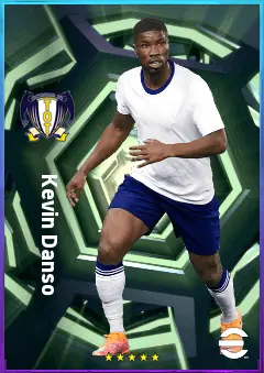 Kevin Danso eFootball 2026 player card, 81 OVR CB