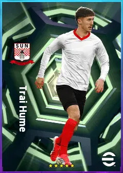 Trai Hume eFootball 2026 player card, 79 OVR RB