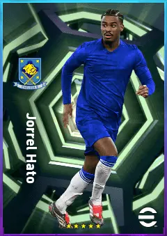 Jorrel Hato eFootball 2026 player card, 81 OVR LB