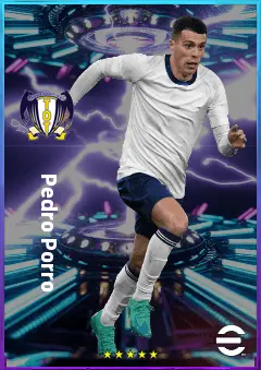 Pedro Porro eFootball 2026 player card, 82 OVR RB